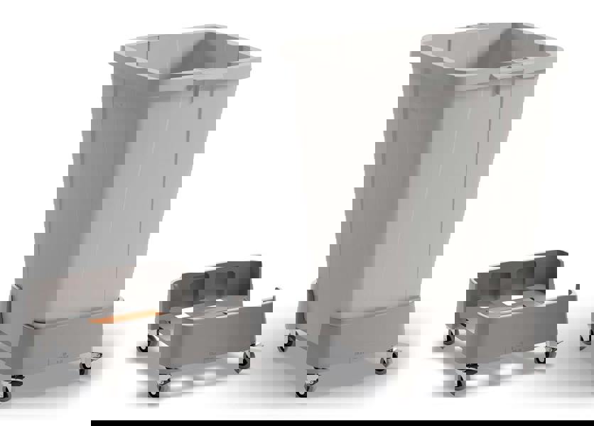 Durable 90L Linkable Bin Trolley | Robust Modular Waste Trolley for DURABIN Bins