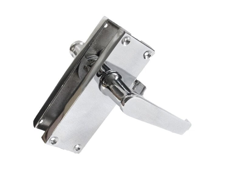EDH Door Hardware Victorian Straight Chrome Door Handles – Interior Lever Handles + Tubular Latch