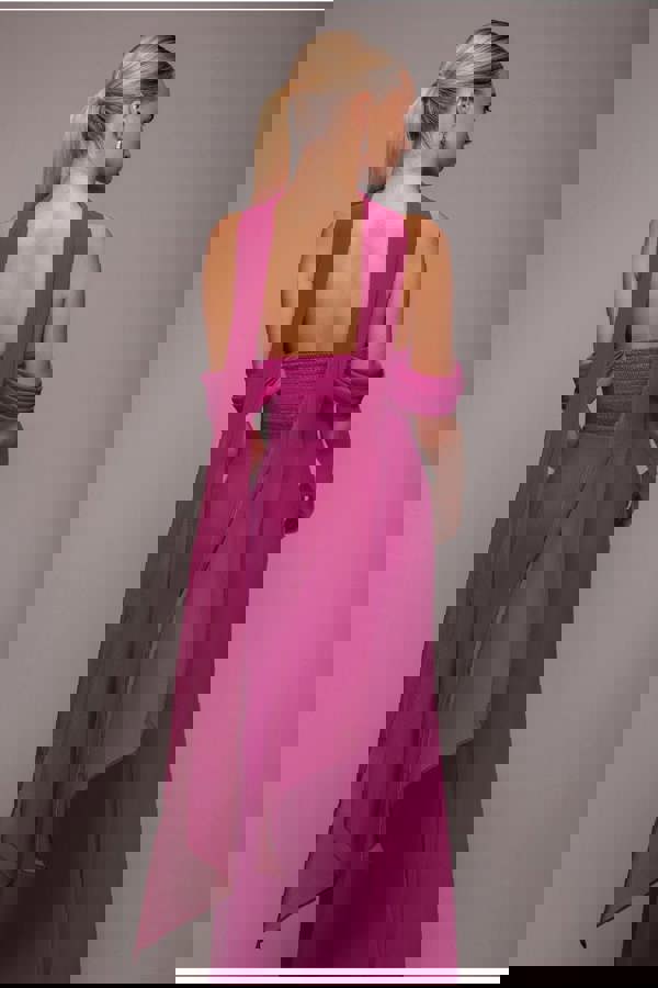 Chiffon Scarf - Magenta AC15