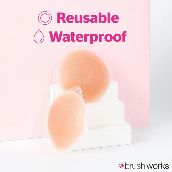 Brushworks Reusable Silicone Nipple Covers Shade 4.0 - Toffee