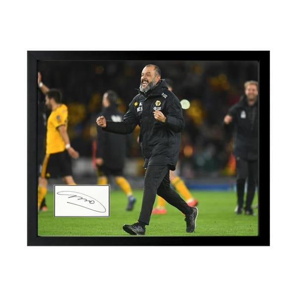 Nuno Espírito Santo Signed Wolverhampton Wanderers Cut Deluxe Mount Frame