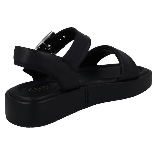 Clarks Ladies Clarks Square Toe Flatform Sandals Alda Strap