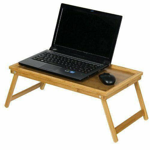 WALPLUS FNCL 33010 Bamboo Lapdesk Bed Tray, Natural | Study and Home Office Furniture