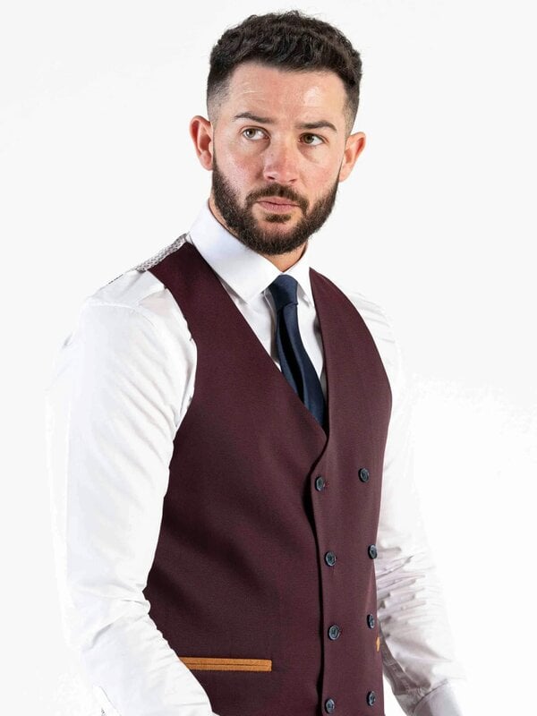 V2 Classic Angelo - Combi Beige Checks Three Piece Suit