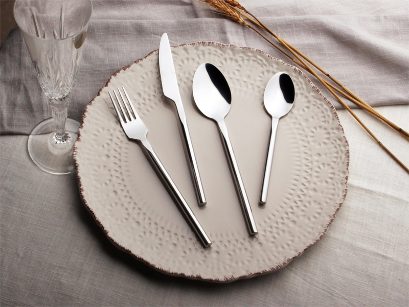 Glim & Glam Cutlery Sets Stainless Steel Forged Handle 16pc Set