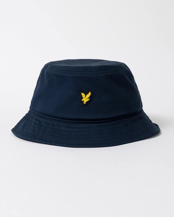 front of Lyle & Scott Bucket Hat in Z271 Dark Navy