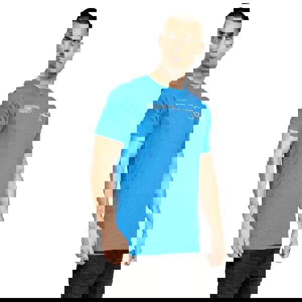 Crosshatch Mens Pentan T-Shirt (Pack of 2) - Blue/Grey - 