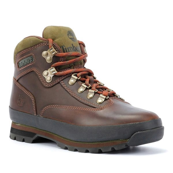Timberland Euro Hiker Mid Lace Leather Men's Boots - Brown