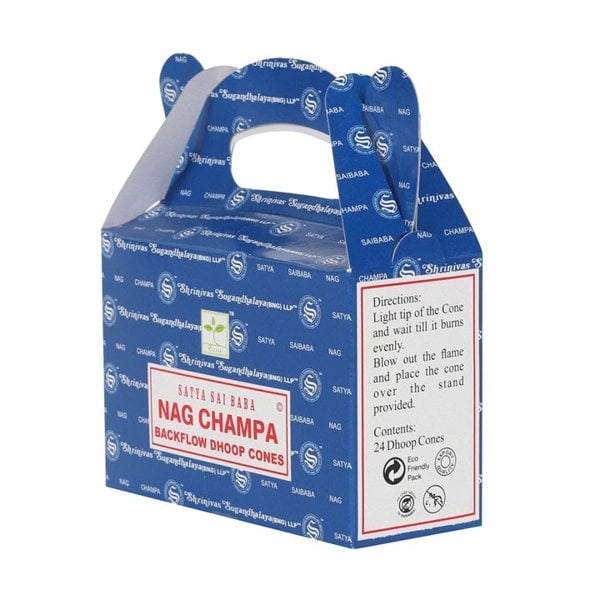 Serano Set of 6 Packets of Satya Nag Champa Backflow Dhoop Cones