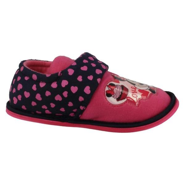 Disney Girls Disney Hook & Loop Slippers Minnie Mouse Boarder