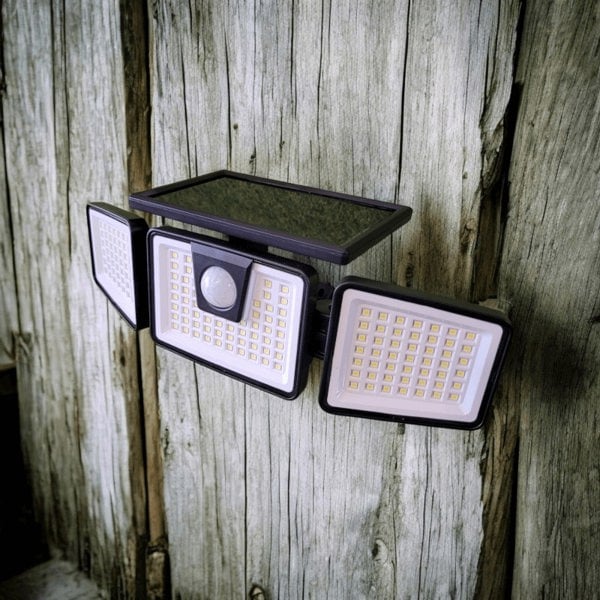 Lighting Legends Panoramic 156 LED PIR Solar Motion Security Floodlight