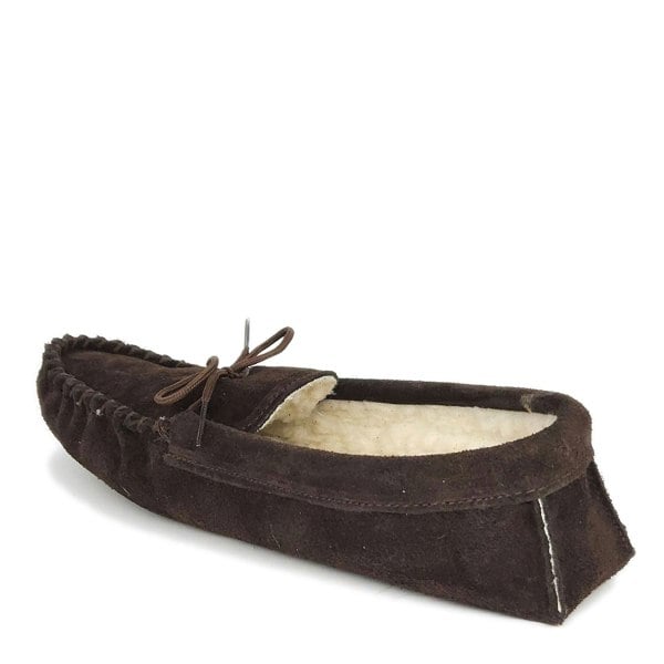 Mokkers Coopers Suede Fleece Lined Soft Sole Mens Moccasin Slippers Made In England