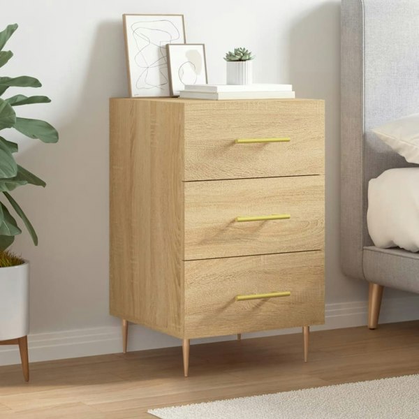 Berkfield Bedside Cabinet Sonoma Oak 40x40x66 cm Engineered Wood
