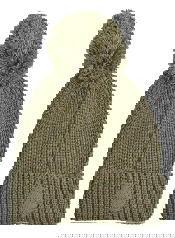 Lambretta Knitted Fleece Turn Up Bobble Skater Style Beanie Hat