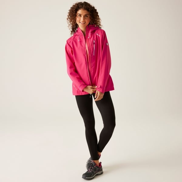 Regatta Women's Birchdale Shell Waterproof Jacket - Pink Potion / White