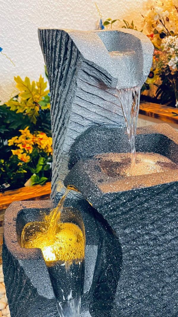 Tranquillity Water Features Monchrome Elegance Contemporary Water Feature