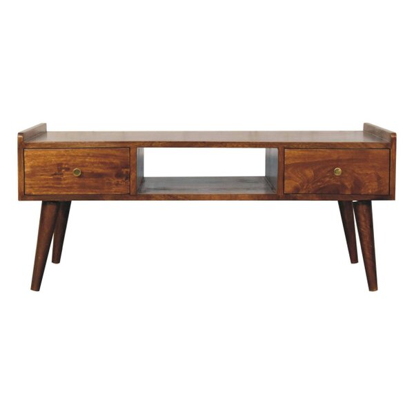 Wyld Haus Volterra Chestnut Elevated Mango Wood TV Media Unit