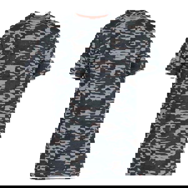 Duke Mens D555 Gaston Camouflage Kingsize T-Shirt - Storm