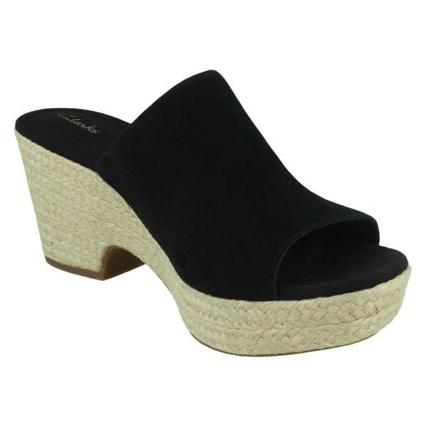 Clarks Ladies Clarks Espadrille Style Wedge Sandals Maritsa Mule