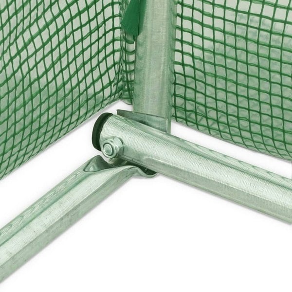 Berkfield Greenhouse with Steel Frame Green 10 m�__ 5x2x2.3 m