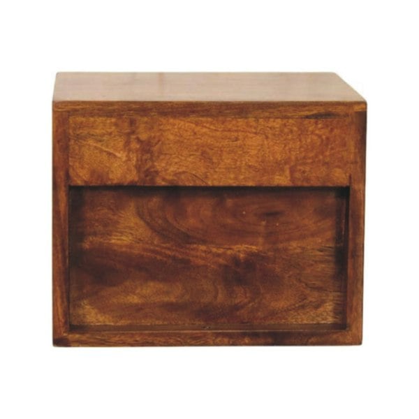 Artisan Furniture Solid Wood Solis 2-Drawer Chestnut Wall Mounted Nightstand