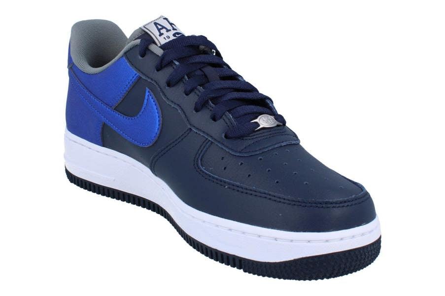 Nike Air Force 1 07 Lv8 Mens Trainers Ib6847 Shoes  400 - Obsidian Smoke Grey Game Royal 400 - Photo 3