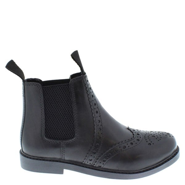 Frank James Cheltenham Boys Girls Brogue Chelsea Leather Jodphur Boots