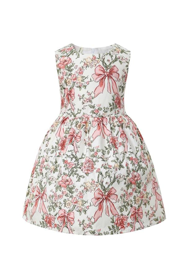 Cinda Floral and Bow Pattern Dress