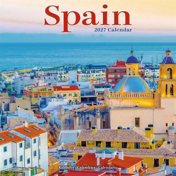 Spain Calendar 2027, Wall Calendars, Month To View, Travel, Gift