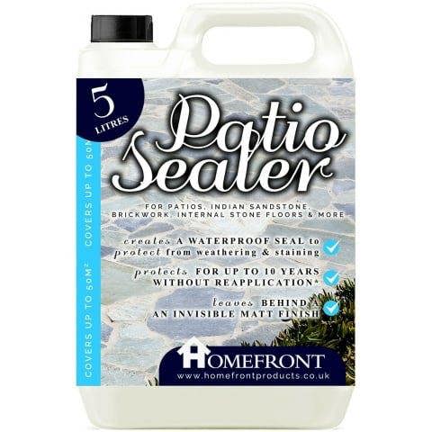 Homefront Patio Sealer Patio Sealant for Indian Sandstone Concrete Paths Patios Slate Brick 5L