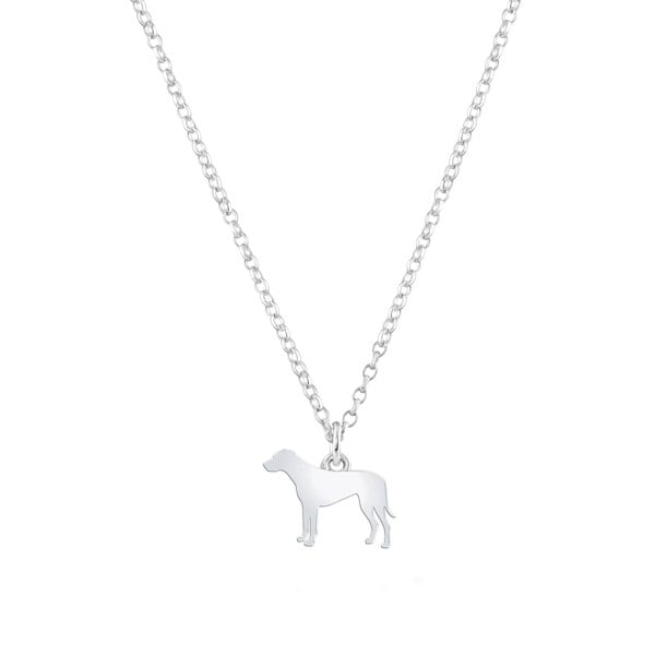 Mylee London Rhodesian Ridgeback Silhouette Silver Necklace - Personalised