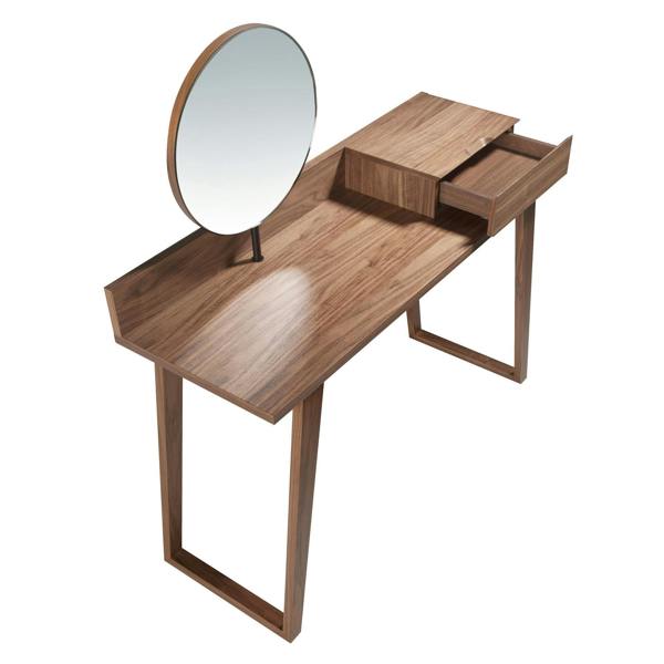 Angel Cerdá Walnut Dressing Table With Mirror 7000