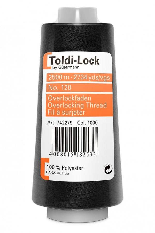 Gutermann Toldi Lock Overlocker Thread 2500m Polyester Thread Suitable For Dressmaking