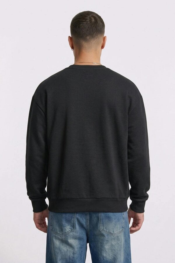London Attitude Doberman Graphic Relaxed Oversized Fit Sweatshirt