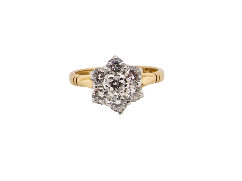  diamond cluster ring