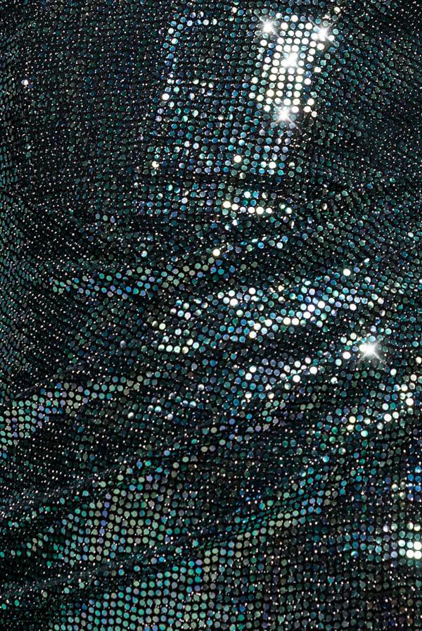 Sleeveless Princess Seam Sequin Mermaid Maxi Dress - Green Multi DR5323