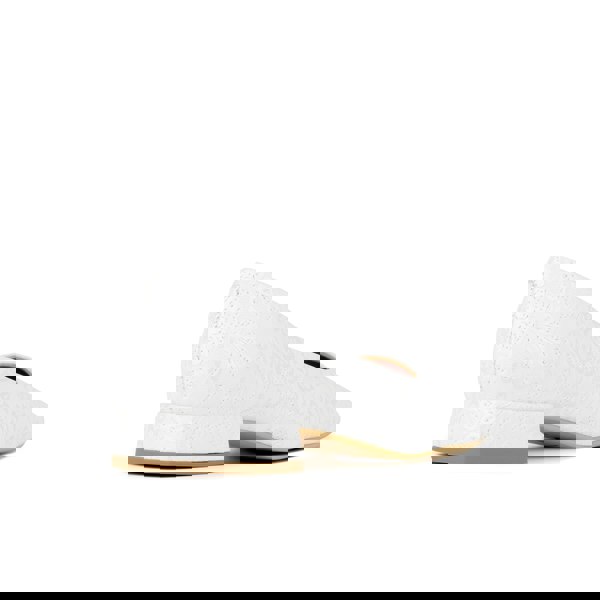 Embassy London Ballerina - Wedding White - Women's low heel leather ballet flat