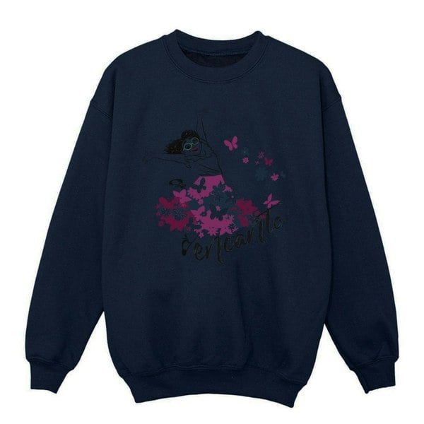 Disney Girls Encanto Mirabel Flower Sweatshirt - Navy Blue