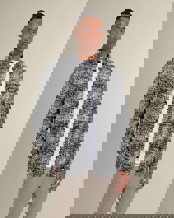 Larsson & Co Dragor - Shadow Check Jersey Casual Overshirt