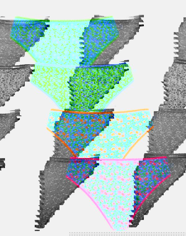 British Boxers Multipack 4 Pairs of Women's Bamboo High Leg Knickers – Boom Bloom!