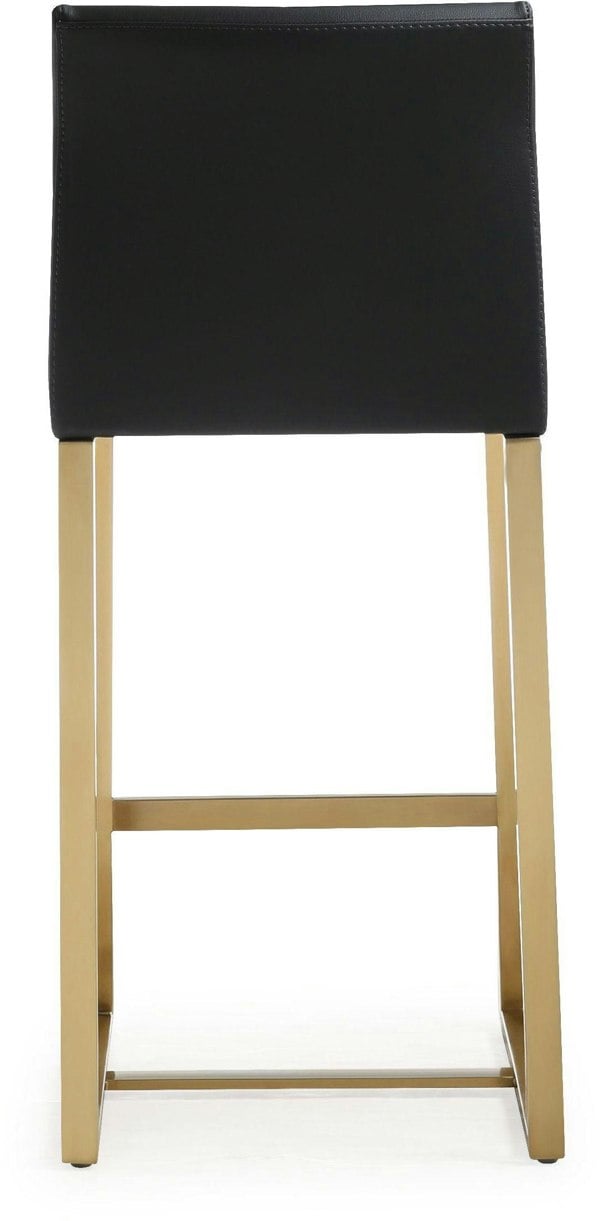 Furniture Edit Denmark Black Gold Steel Counter Stool Set of 2