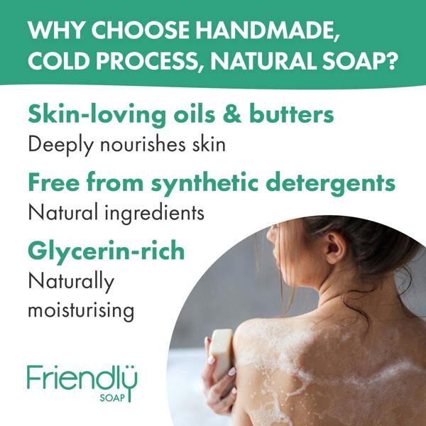 Friendly Soap 3 Pack - Natural Soap - Peppermint & Poppy Seeds