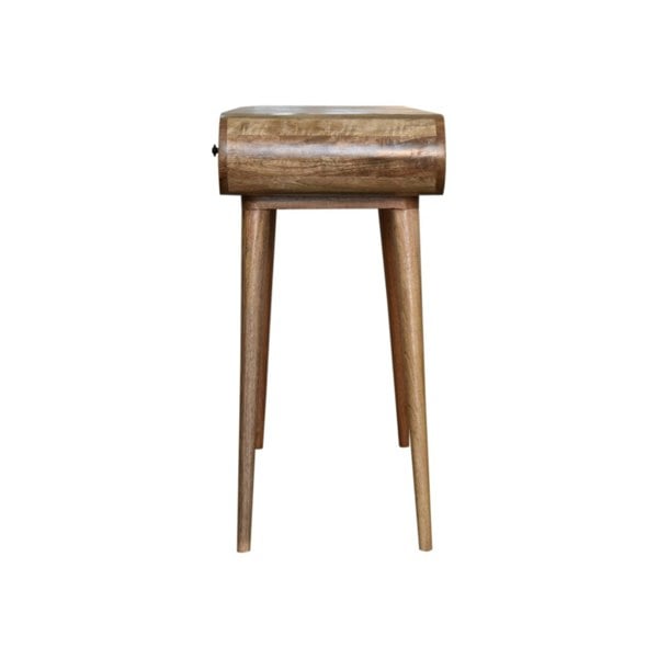 Artisan Furniture Solid Wood Oak-ish Round Dressing Table