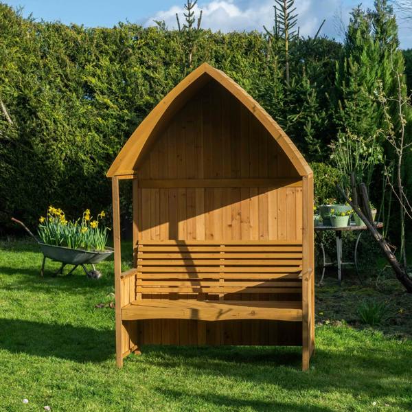 The Garden Marketplace Garden Arbour with Integral Bench