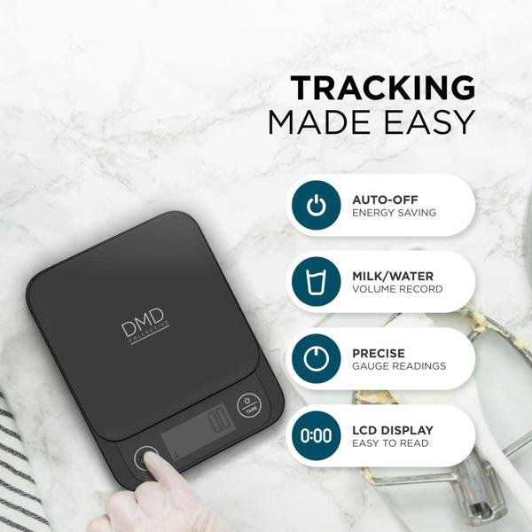 DMD Collective Smart Kitchen Scale with Nutrition Tracking App