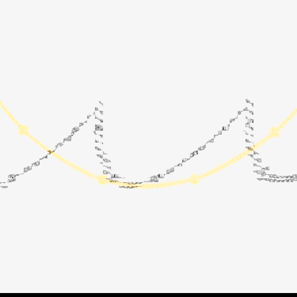 T. H. Baker 9ct Yellow Gold 16 Inch Curb & Ball Chain 1.13.7913