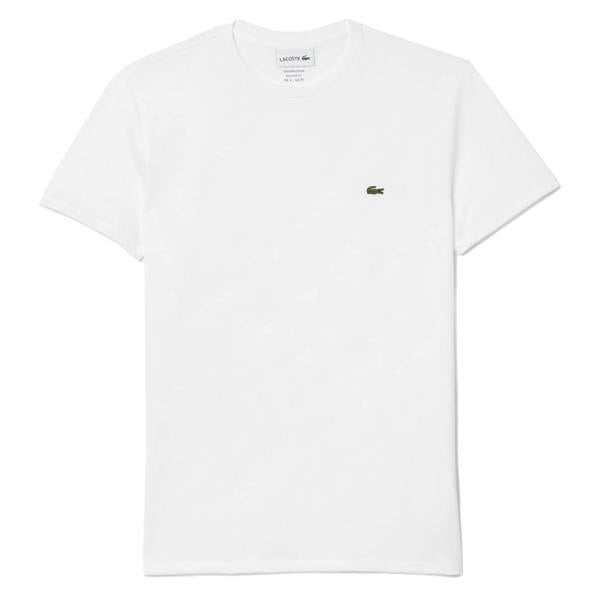 Lacoste Cotton Pima Crew Neck T-Shirt White