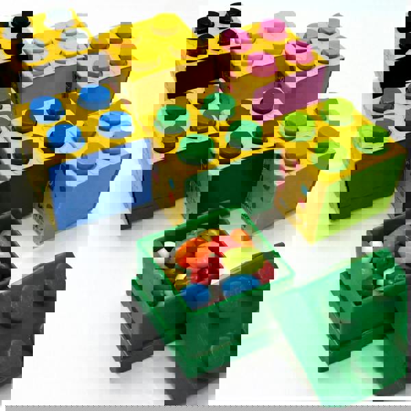 LEGO Mini Box 4 Storage Brick Box Green