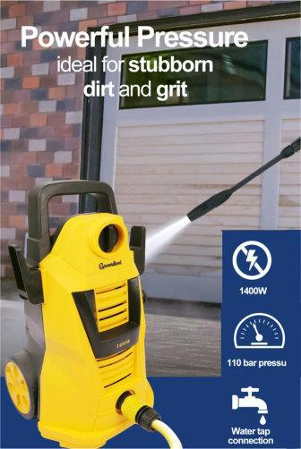 Groundlevel Powerful Electric 1400W Pressure Washer With Car Kit