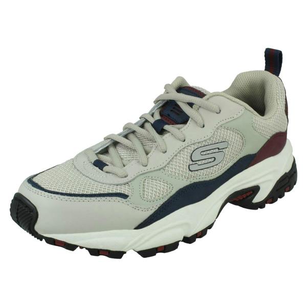 Skechers Mens Skechers Lace Up Memory Foam Trainers Bluecoast